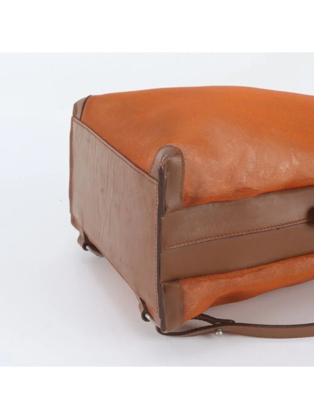 Loewe Mesh Leather Backpack Shoulder Bag
